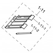 Left telescopic rail set original