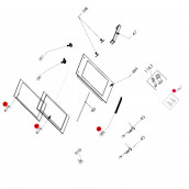 Outer Glass Panel Reference 884 594X479 mm