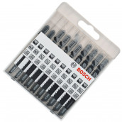 Jigsaw blades Basic for Wood, set of 10 pieces
