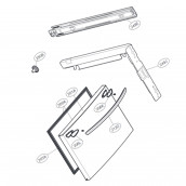 Handle (freezer part) reference 212D