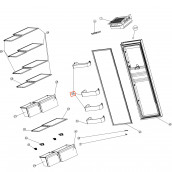 Bottle shelf (reference no.37) 407X136X90 mm