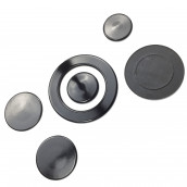 Set of burner caps