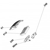 Filter cover (reference no. 91)