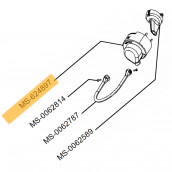 Nozzle trim (reference MS-624897) NESPRESSO PIXIE