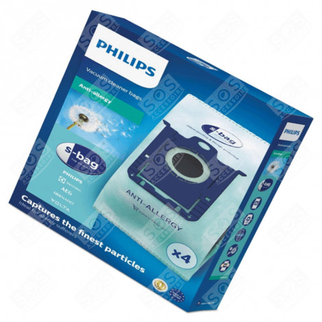 BOX OF 4 S-BAG ANTI-ALLERGY VACUUM CLEANER  - FC8022/04