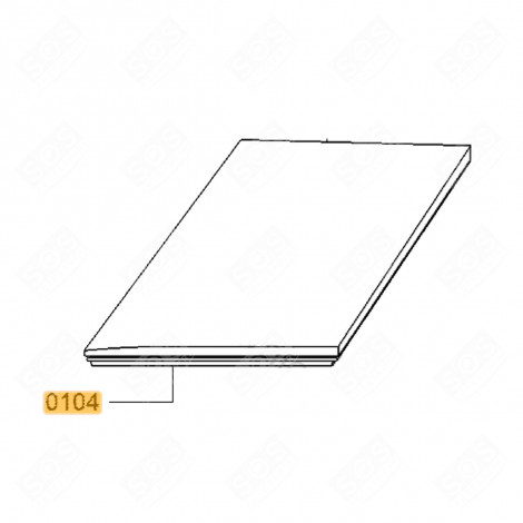 LID SEAL REFRIGERATOR, FREEZER - 00712451, 712451