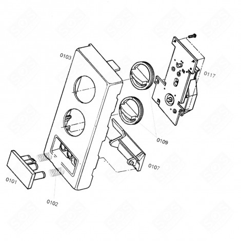 CONTROL PANEL (MARK N°103) MICROWAVE OVENS - 00481624, 481624