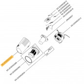 Dust container gray crystal (mark SS-2230003302)