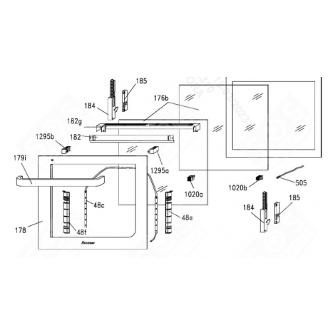 OUTER GLASS (REFERENCE 178) GAS / ELECTRIC OVENS - 42826226, 42826364