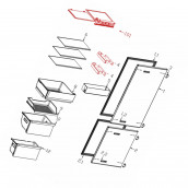 Shelf, vegetable drawer shelf (marker n°6)