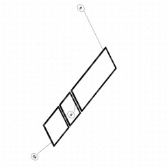 Door seal (freezer part mark 54)