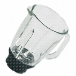 Glass blender jug, complete
