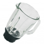 Glass blender jug, complete