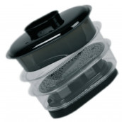 Set of bowls, lid and grille