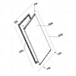 Door gasket (reference 2391)