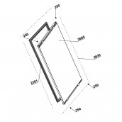 Door gasket (reference 2391)