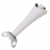 White plastic mixer foot