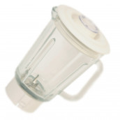 Glass blender jug, complete