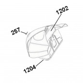 Dust bin (reference no. 1202)