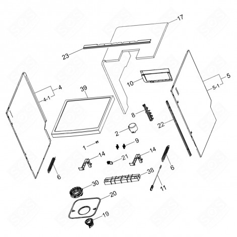 TOP, LID (MARK 39) DISHWASHER - DD97-00313D