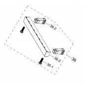 Plinth set with screws