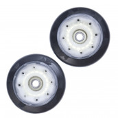 Set of two drum front pulleys