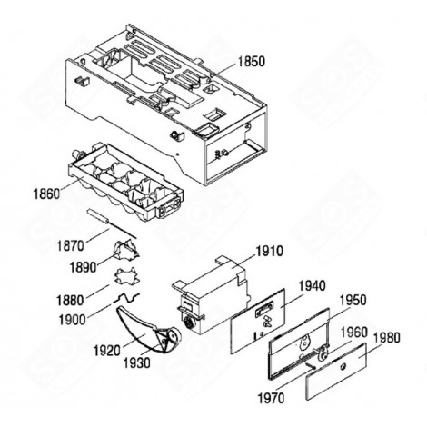 VARIOUS HOUSING (REFERENCE NO. 1850) REFRIGERATOR, FREEZER - 7435433