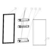 Door Seal (Refrigerator Part) Reference 39
