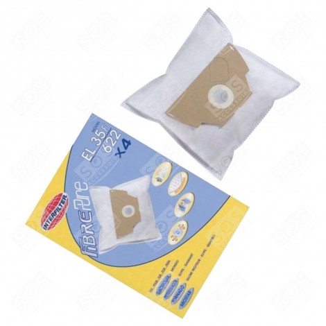 BOX OF 4 MICROFIBRE BAGS VACUUM CLEANER  - 35600025
