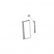 Freezer door handle (Reference 20)