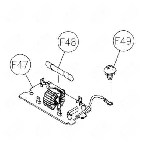 FUSIBLE MO DIODE HVR1X  MICROWAVE OVENS - 36319