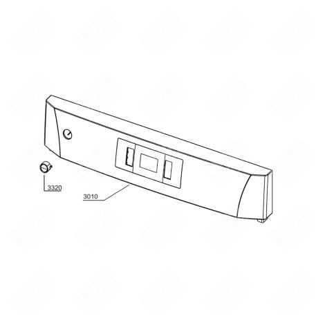 CONTROL PANEL (REFERENCE 3010) DISHWASHER - 1750770128