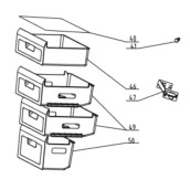 Central freezer drawer (marker no.49)