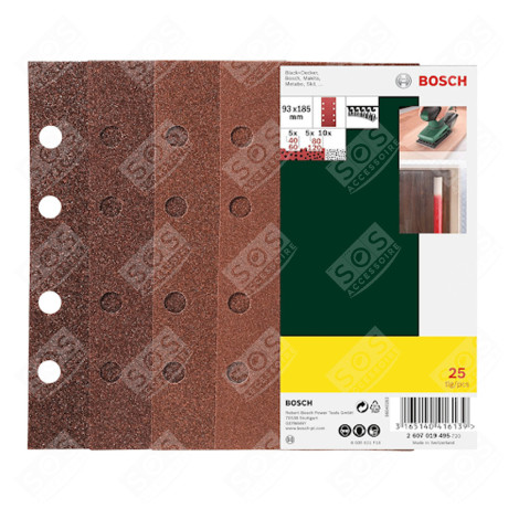 SET OF SANDING DISCS (GRIT 40/60/80/120) GARDENING - 2607019495