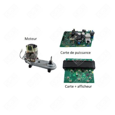 POWER AND DISPLAY CARDS KIT + MOTOR FOOD PROCESSOR - MS-8080017762 + MS-8080017763