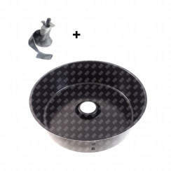 Fryer bowl with paddle