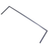 Front trim for glass shelf