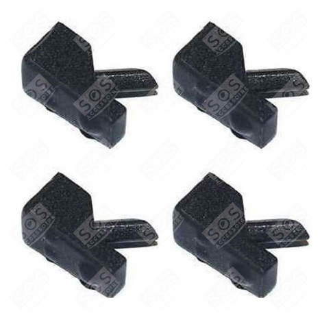 SET OF 4 RUBBER RACK END CAPS ELECTRIC / GAS HOBS - 484000000840