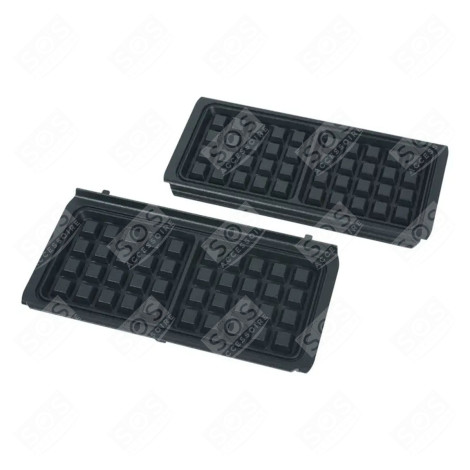 SET OF PLATES (2) WAFFLE, TOASTED SANDWICH MAKER - SS-9100042278, SS9100042278