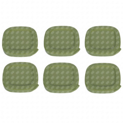 Set of 6 green lids