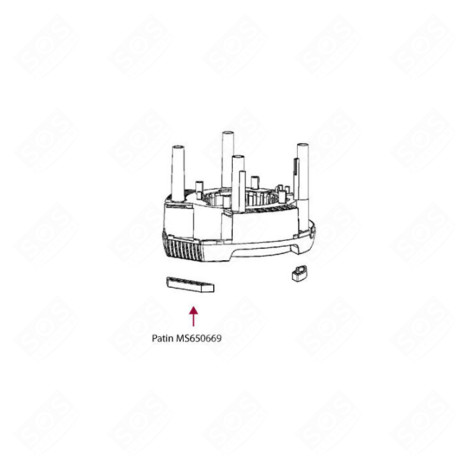DRUM BEARING COVER BLENDER - MS-650669, MS650669
