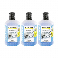 Set of 3 shampoo bottles