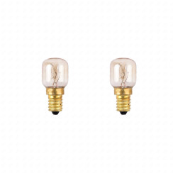 Set of 2 Oven Lamps 15W SES E14 300°C