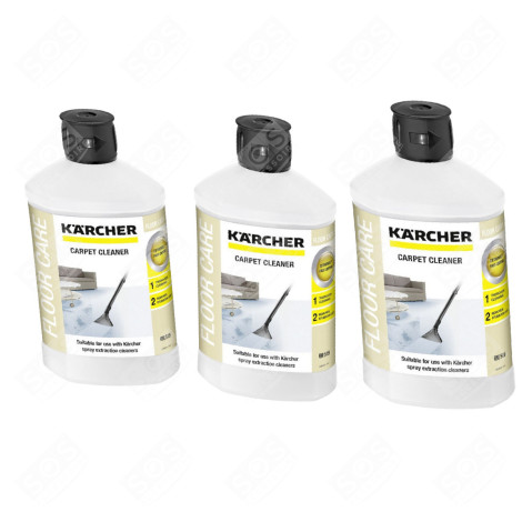 SET OF 3 CARPET AND RUG CLEANERS 1L RM 519 LIQUID STEAM CLEANER - 6.295-771.0, 62957710