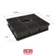 RECTANGULAR TYPE FAT303 CARBON FILTER (SOLD INDIVIDUALLY) EXTRACTOR HOOD - AMC895 CHF303