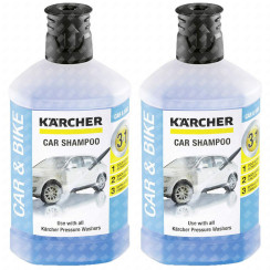 Set of 2 original bottles Car Cleaner wash & wax 1 liter