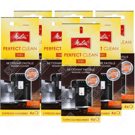 SET OF 7 CLEANING TABLET BOXES PERFECT CLAN 4X1.8 G ORIGINAL COFFEE MAKER, ESPRESSO - 6762481