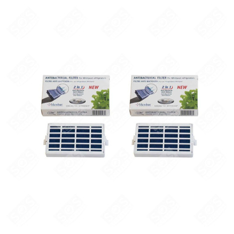 SET OF 2 ORIGINAL ANTIBACTERIAL FILTERS MICROBAN ANT001 REFRIGERATOR, FREEZER - C00629721, 481248048172