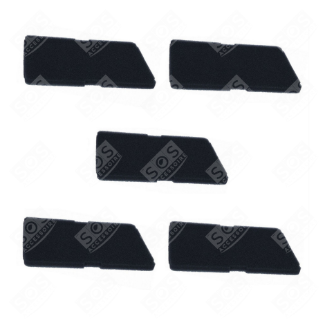 SET OF 5 ORIGINAL EVAPORATOR FILTERS TUMBLE DRYER - 2964840100, 2964840200