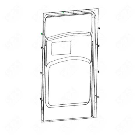 INNER DOOR WITH BOTTOM DOOR SEAL DISHWASHER - FM122760005174